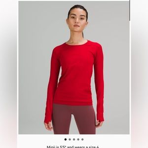 Lululemon long sleeve swiftly